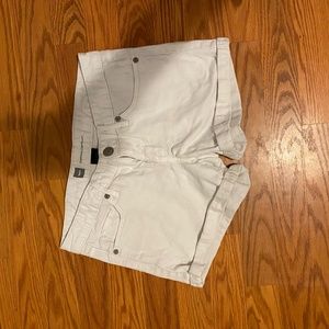 White Jean Shorts